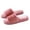 Pink, variant on Women's Casual Versatile Warm One-Strap Open-Toe Furry Slippers Stylish Fall And Winter Thick-Soled Indoor Sandals