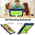 thumbnail image 5 of Fancing Case for Walmart ONN 10.1 Inch Gen 3 2022 Tablet,Heavy Duty Shockproof with 360 Rotating Stand Hand&Shoulder Strap Kids Case for Walmart Onn 10.1 Inch 3nd Gen(Model:100071485)(Navy/Green), 5 of 6