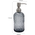 thumbnail image 3 of Soap Dispenser with 304 Rustproof Stainless Steel Pump, Refillable Liquid Glass Soap Dispenser for Hand Soap, Soap, Lotion. (Grey), 3 of 5