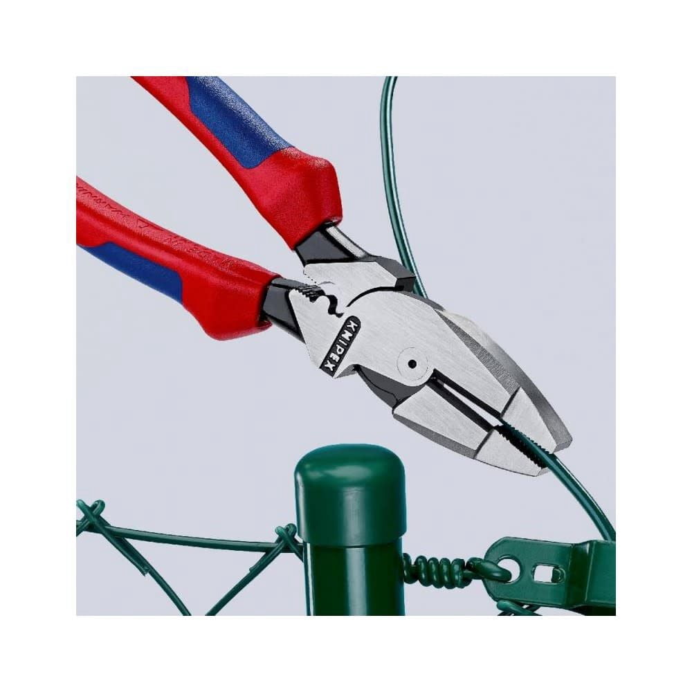 Knipex 09 12 240 SBA Lineman's New England Comfort Grip with Tape Puller & Crimper