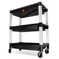 thumbnail image 1 of WEN 73163 Three-Tray 300-Pound Capacity Triple Decker Service and Utility Cart, 1 of 6