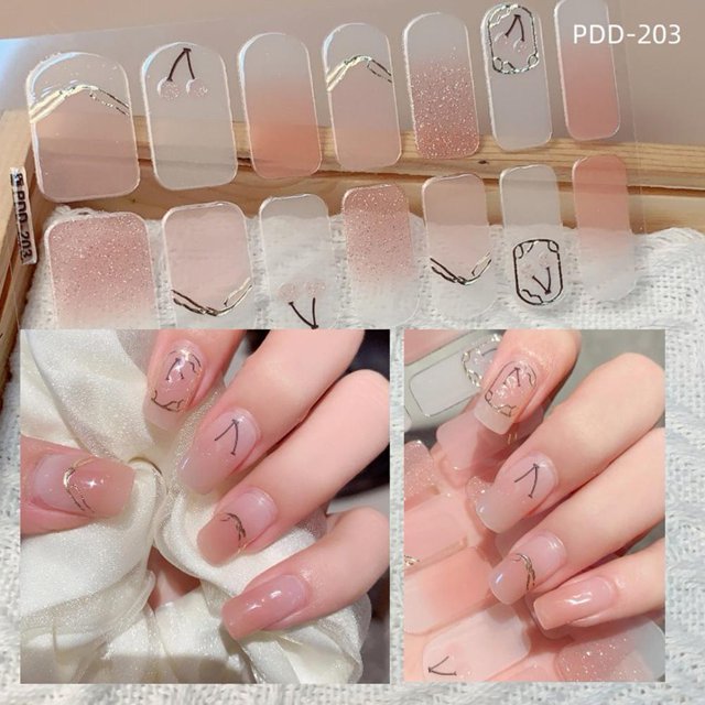 Nail Art Stickers, Full Cover Sticker, 3D Colourful Nail Stickers D Heat U6Y9