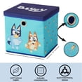 thumbnail image 4 of Cubo de almacenamiento Idea Nuova Bluey plegable de 25 x 25 x 25 cm con tapa, 4 of 6