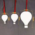 thumbnail image 3 of Sublimación Impresión en blanco Llanura MDF madera Forma de globo de aire caliente Decoración del hogar Colgante Adorno de baratija para árbol de Navidad, 3 of 3