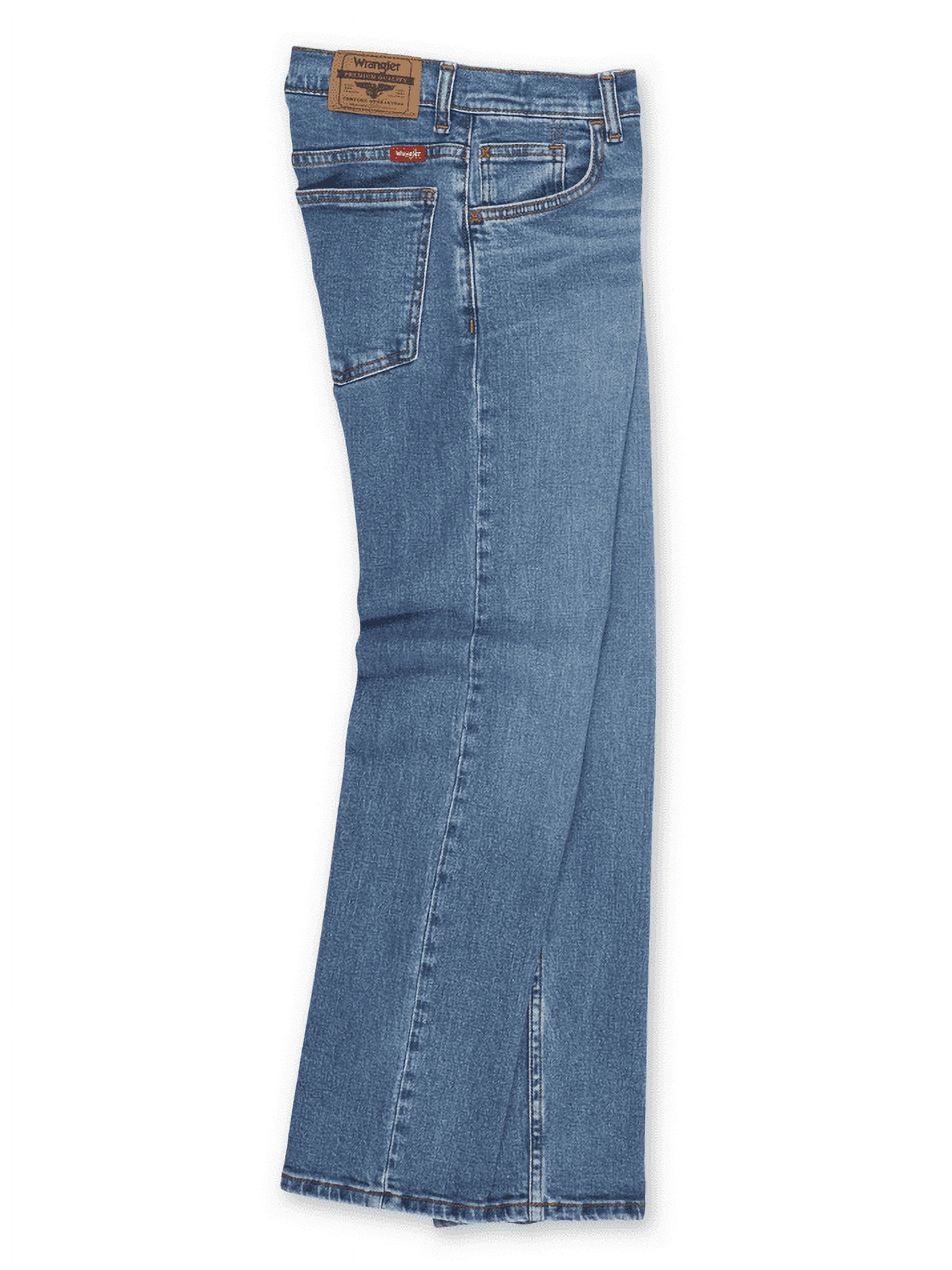 Wrangler Boys Straight Fit Denim Jeans, Sizes 4-18 Regular, Slim, & Husky - image 3 of 6