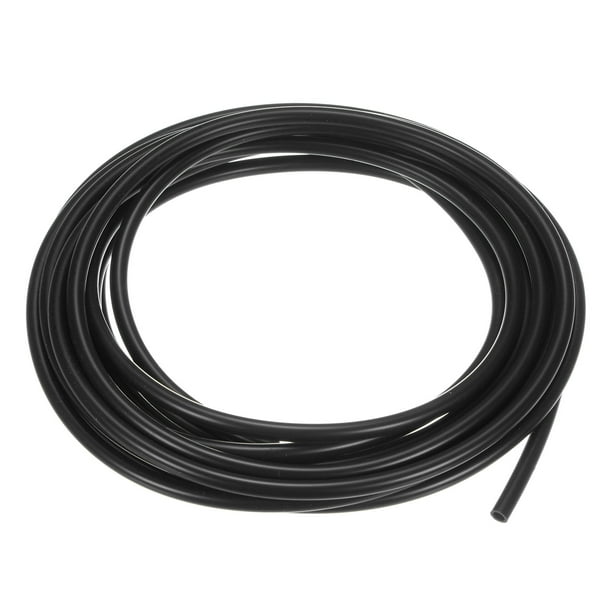 1 Paquete de Tubo de Silicona de 5 Metros, Tubo de Caucho de Silicona 3x5mm (IDxOD) Manguera Flexible Negra