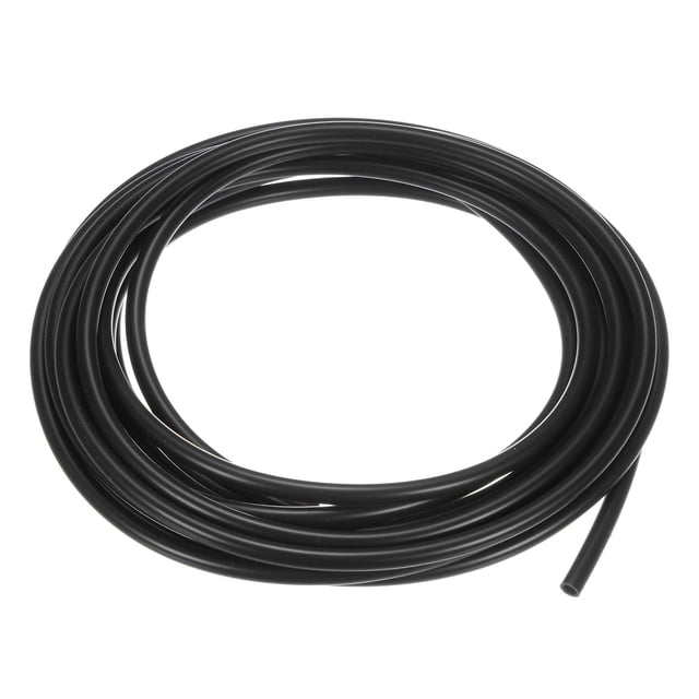 1 Paquete de Tubo de Silicona de 5 Metros, Tubo de Caucho de Silicona 3x5mm (IDxOD) Manguera Flexible Negra