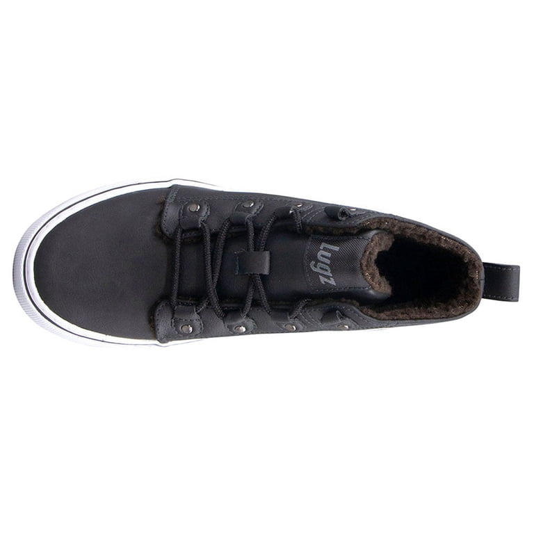 Lugz Women's Evergreen Fleece Lined Fashion Boot - Ghillie Lace-Up Sneaker Boot With Lug Outsole