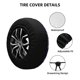 thumbnail image 2 of Fotbe colorful Skull mushroom rainbow Funda de Llanta de Repuesto con Estampado, Engrosada, Ajuste Universal para Jeep, Remolque, RV, SUV, Camión-16 inch, 2 of 6