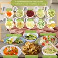 thumbnail image 4 of Espiralizador de verduras Brieftons de 10 hojas con recipiente y tapa, 4 of 9