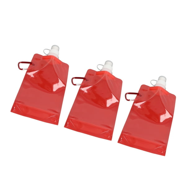 Bolsa de Contenedor de Agua NikouMX 3 Piezas Plegable Roja