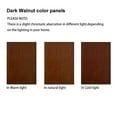 thumbnail image 2 of Wooden Tall Display Cabinet, Modern Corner Curio Cabinet with 4 Adjustable Tempered Glass Shelves and Lighting System, Curiocabinets with Acrylic Mirrored Back Panel, Walnut, 2 of 7