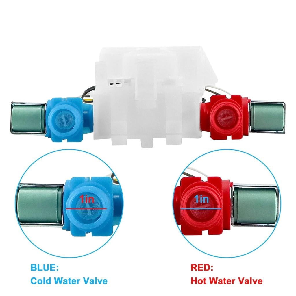 ANXPTIME Easy Installation Hot and Cold Water Inlet Valves for Washer Repair