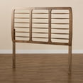 thumbnail image 7 of Baxton Studio Carolyn Mid-Century Wood Back Support Wood Headboard, Queen, Ash Walnut, 7 of 7