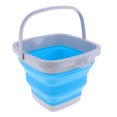 thumbnail image 2 of Cubo Plegable Premium Para Acampar, Cubos Plegables De Silicona Para Recipientes De Agua Para Senderismo Picnic Viaje Jardín - 4 Colores Para Azul Soledad Cubo plegable para acampar, 2 of 8