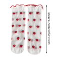 thumbnail image 4 of Akiihool Girls Sock Unisex Kids and Toddlers' Dress Sock Turn Socks (Red,3-12 Years), 4 of 4