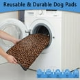 thumbnail image 5 of Leopard Print Reusable Potty Pads for Dogs, 24"x35" Washable Pee Pads with Non-Slip Backing, Ideal for Puppy Crate Training.(Texture/leopard /Geometry, 24" x35" ), 5 of 8