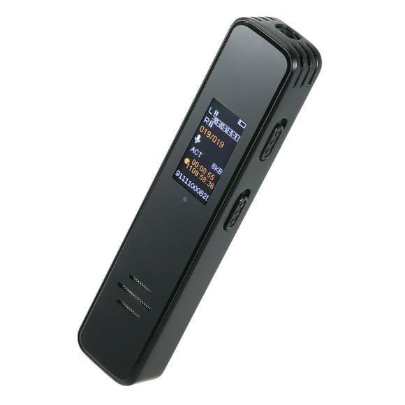 Bisofice Audio Recorder Mini Digital Voice Activated Recorder 64GB Dictaphone Support MP3 Music Playing/Timer Recording/Password