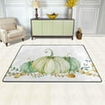 thumbnail image 2 of Dreamtimes Green Pumpkins Area Rug 36x24in Thanksgiving Harvest Non-Slip Floor Carpet Comfort Floor Mats Decor for Indoor Living Dining Room and Bedroom Area, 2 of 7