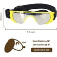 thumbnail image 2 of Dog Goggles, Eye Protection (New Version) for Small Dog Sunglasses Waterproof Windproof UV Protection for Doggy Puppy Cats (Yellow), 2 of 7