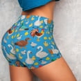 thumbnail image 4 of Fotbe Rooster And Chickens Shorts Sin Costuras – Shorts Deportivos de Cintura Alta para Mujer, Elásticos para Gimnasio, Yoga, Running o Ciclismo-X-Large, 4 of 8