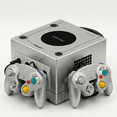 thumbnail image 1 of Nintendo Gamecube Game Console with 2 Retrofam Controllers Platinum (Refurbished), 1 of 4