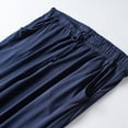 thumbnail image 4 of Men Cotton Pajama Pants Lightweight Soft Pj Trouser Bottoms Casual Lounge Pants with Pocket Size 3XL Navy, 4 of 8