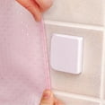 thumbnail image 3 of 6Pcs Shower Splash Clips Self Adhesive Shower Curtain Clips Windproof Shower Splash Guard Curtain Clip, 3 of 10