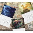 Fantasy Dragon Wall Calendar 2025, Beautiful Dragon Art Design, 11x8.5