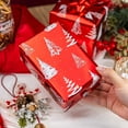 thumbnail image 5 of HOMERAL Reversible Christmas Tree Wrapping Paper Roll - Red Gift Wrap - Perfect for Christmas - 17 Inch X 33 Feet, 5 of 6