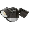 thumbnail image 1 of Lithonia Lighting HGX LED 2RH ALO SWW2 120 PIR DDB M2 HomeGuard Luces de inundación de seguridad 2150-2600 lúmenes Sensor de fotocélula de 2 luces y detección de movimiento Bronce oscuro, 1 of 1