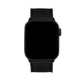 thumbnail image 6 of Bandini Band for Apple Watch Ultra Band Leather 49mm 45mm 42mm 41mm 40mm 38mm 44mm for Men, Padded iWatch Band for Apple Watch Series 7 9 8 6 5 4 3 2 1 SE - Black / Black, 6 of 8
