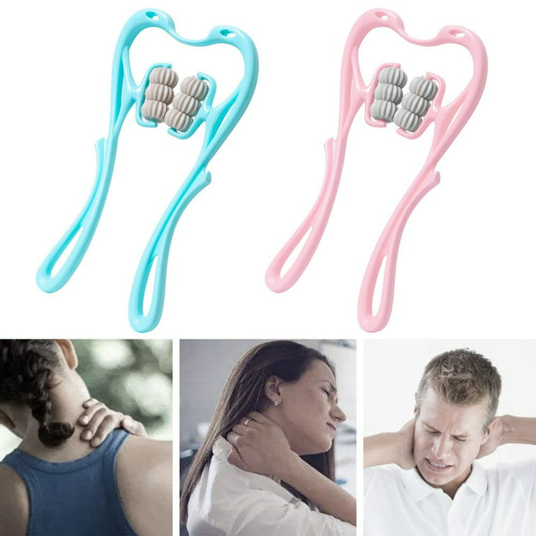  Neck Massager, Handheld Pressure Point Roller Massager Tools  for Pain Relief Deep Tissue - Suitable for Neck Legs Cervical Waist and  Shoulder Relaxer, Self-Massage & Portable (Pink) : Health & Household