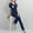Navy Blue, variant on S-2XL Women's Short Sleeve Nurse Uniform Medical Uniform Solid Color Anti-Wrinkle Quick-Dry Nurse Uniform