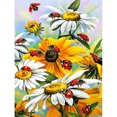 thumbnail image 1 of Cuadros Decorativos 5D Diamond Painting Flower Full Round Drill Rhinestone DIY Wall Art (E1260) Likrtyny embutido en tela, 1 of 1
