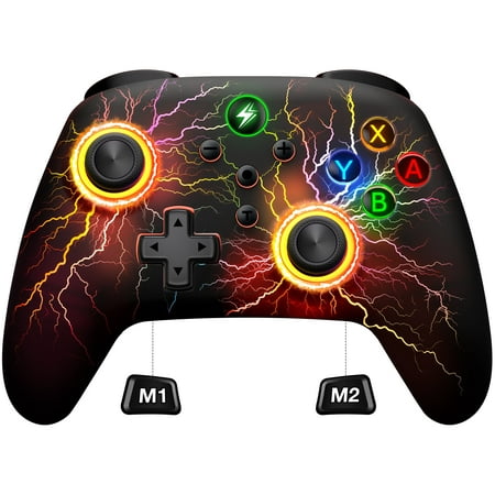 Switch Controller,ESYWEN Wireless Switch Pro Controller for Nintendo Switch 2/Lite/OLED/PC/Android/iOS with Hall-Effect Trigger, Programmable
