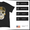 thumbnail image 6 of Pittsburgh Sugar Skull T-shirt Steel City Football Fan Tailgating Men's Tee, 6 of 7