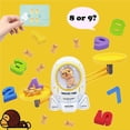thumbnail image 2 of Wweixi Math Match Game Board Toys Space Kitten Puppy Match Balancing Scale Number Balance Game Kids Educational Toy Yellow, 2 of 6