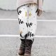 thumbnail image 2 of Gibobby Leggings Navideños Leggings estampados con estampado de de temporada hasta los tobillos navideños para mujer(Blanco,M), 2 of 3