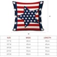thumbnail image 6 of 4th of July Patriotic Pillow Covers 20X20 Inch Red Blue Stripes Stars Decorative Pillow Cases Set of 2 Memorial Day Independence Day Throw Pillows Home Decor for Sofa Couch Party Outdoor, 6 of 6