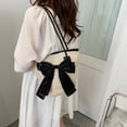 thumbnail image 4 of Bolsos informales tejidos de paja para mujer bandoleras con lazo en Likrtyny la playa a la moda para vacaciones de verano, 4 of 9