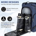 thumbnail image 3 of Rupumpack Navy Blue Skiing Sports Equipment Backpack, 3 of 7