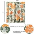 thumbnail image 4 of Bevtee Floral Shower Curtain, Boho Bathroom Fabric Shower Curtain Set, Cute Colorful Flower Shower Curtain with 12 Hooks, Bathroom Decor, Washable, 72” x 72”, 4 of 8