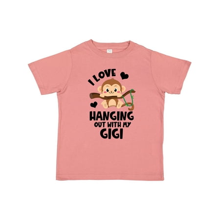 

Inktastic Monkey I Love Hanging out with My Gigi Gift Toddler Boy or Toddler Girl T-Shirt