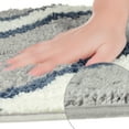 thumbnail image 3 of Unique Bargains Wavy Stripes Bathroom Rug Mat Absorbent Bath Rugs Non-Slip Multicolor 16" x 24", 3 of 6