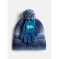thumbnail image 2 of Wonder Nation Kids' Space Dye Beanie Hat and Gloves Set, 3- Piece, 2 of 4