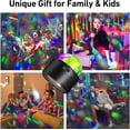 thumbnail image 7 of SONGAUN Glow Right Disco Wall Light – Cordless Rechargeable LED Wall Sconce with Remote Control, 3 Color Temperatures & Sound-Activated Disco Ball Mode, for Bedroom, Living Room, 7 of 7