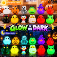 thumbnail image 2 of FanYule Halloween Mini Resin Ducks Glow in the Dark Novelty Halloween Party, 120 PCS, 2 of 7