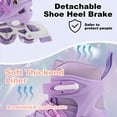 thumbnail image 6 of LPAMEOIU Kids Inline Skates with Light-Up-Wheel,4-Size Adjustable Roller Skates for Girls Boys(Purple,M), 6 of 10
