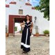 thumbnail image 5 of HH TRAF Trajes casuales de verano para mujer de 2 colores con volantes, cuello en V corto, sin mangas, faldas de cintura alta con cremallera en la espalda, ropa de calle para mujer, 5 of 5